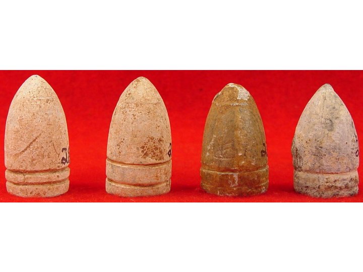 Four Various Prussian Bullets